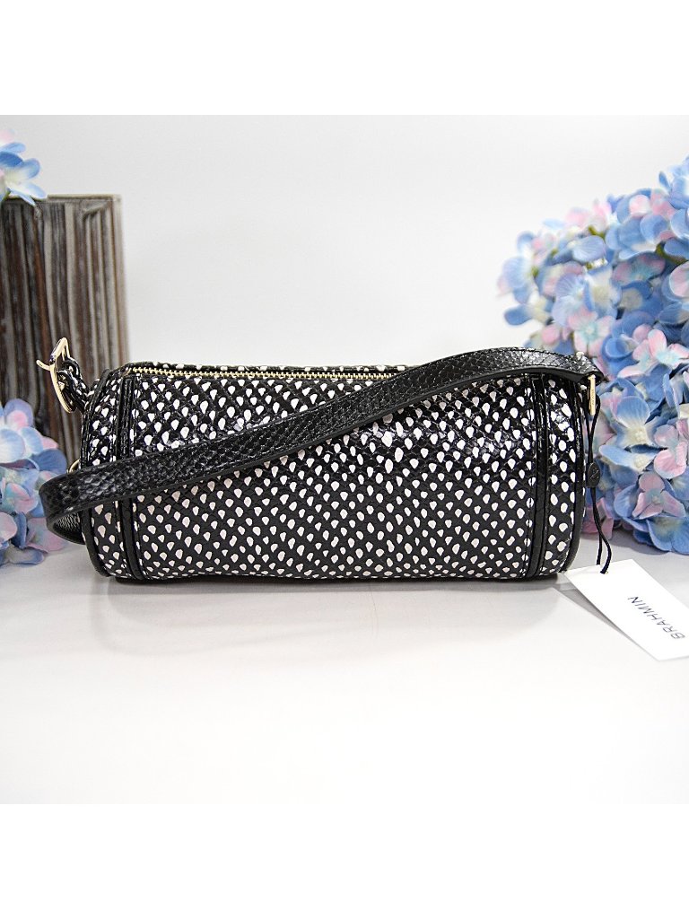 Brahmin Billie Everlasting Glorieta Leather Large Barrel Shoulder Bag Nwt